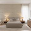Pima Braid Grey | Thibaut Wallcoverings - Bedroom Visualization (AI-generated, may not be to scale. Verify pattern scale with product specifications.)