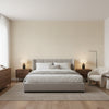 Fine Harvest Camel | Thibaut Wallcoverings - Bedroom Visualization (AI-generated, may not be to scale. Verify pattern scale with product specifications.)