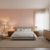 Fine Harvest Strawberry | Thibaut Wallcoverings - Bedroom Visualization (AI-generated, may not be to scale. Verify pattern scale with product specifications.)