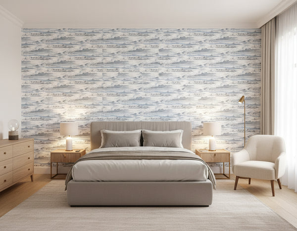 Cielo Blue Wallcovering