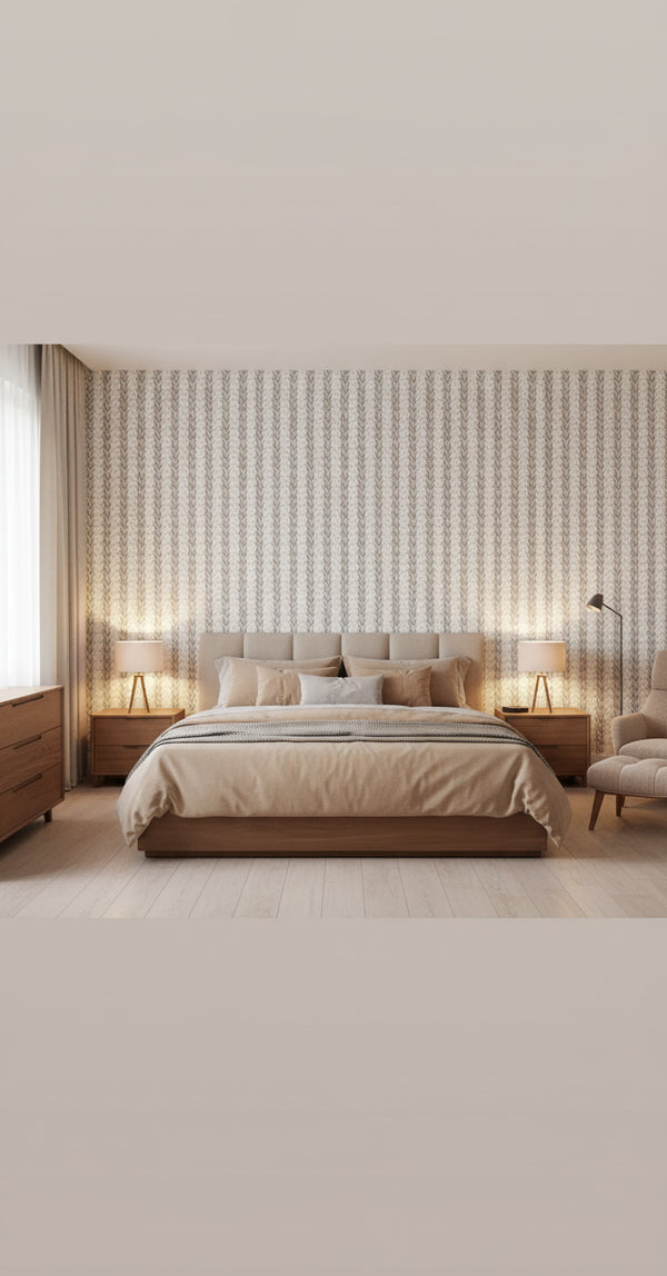 Ensbury Fern Ivory Wallcovering