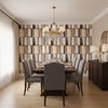 Quadrata Sienna Wallcovering - Dining Room | Black Edition