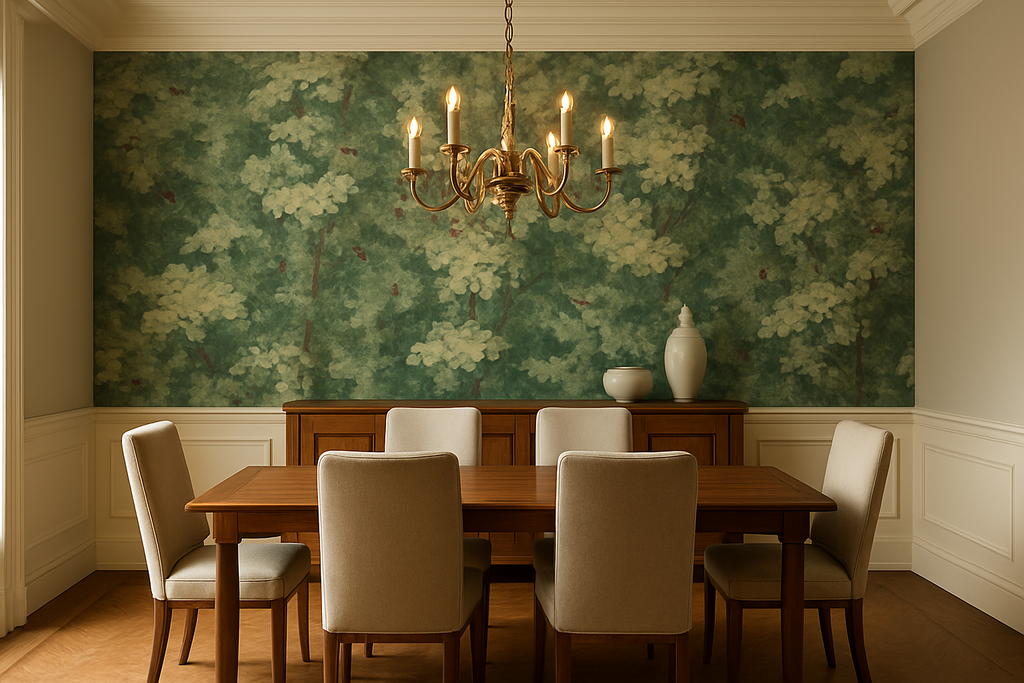 Marly Bleu | Scalamandre - dining room room setting