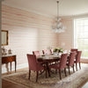 Equinox Pink and Yellow | Thibaut Wallcoverings - Dining Room Visualization (AI-generated, may not be to scale. Verify pattern scale with product specifications.)