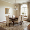 Twilight Beige | Thibaut Wallcoverings - Dining Room Visualization (AI-generated, may not be to scale. Verify pattern scale with product specifications.)