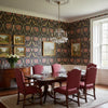 Lewis Brown | Thibaut Wallcoverings - Dining Room Visualization (AI-generated, may not be to scale. Verify pattern scale with product specifications.)