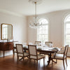 Arboreta Blush | Thibaut Wallcoverings - Dining Room Visualization (AI-generated, may not be to scale. Verify pattern scale with product specifications.)