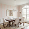 Braid Blush | Thibaut Wallcoverings - Dining Room Visualization (AI-generated, may not be to scale. Verify pattern scale with product specifications.)