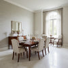 Cape May Weave Light Grey | Thibaut Wallcoverings - Dining Room Visualization (AI-generated, may not be to scale. Verify pattern scale with product specifications.)