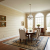 Navajo Natural | Thibaut Wallcoverings - Dining Room Visualization (AI-generated, may not be to scale. Verify pattern scale with product specifications.)