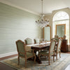 Navajo Sage | Thibaut Wallcoverings - Dining Room Visualization (AI-generated, may not be to scale. Verify pattern scale with product specifications.)