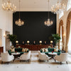 Watermill Linen Caviar | Kravet - Hotel Lobby Visualization (AI-generated, may not be to scale. Verify pattern scale with product specifications.)