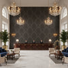 Skye Wool Charcoal | Kravet - Hotel Lobby Visualization (AI-generated, may not be to scale. Verify pattern scale with product specifications.)