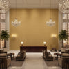 Lille Linen Straw | Kravet - Hotel Lobby Visualization (AI-generated, may not be to scale. Verify pattern scale with product specifications.)