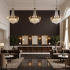 Lille Linen  Coffee Bean | Kravet - Hotel Lobby Visualization (AI-generated, may not be to scale. Verify pattern scale with product specifications.)