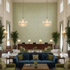 Mago Lagoon | Kravet - Hotel Lobby Visualization (AI-generated, may not be to scale. Verify pattern scale with product specifications.)