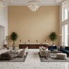 Gemma Velvet Sand | Kravet - Hotel Lobby Visualization (AI-generated, may not be to scale. Verify pattern scale with product specifications.)