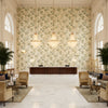 Inisfree Inlet | Kravet - Hotel Lobby Visualization (AI-generated, may not be to scale. Verify pattern scale with product specifications.)