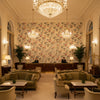 Inisfree Sunset | Kravet - Hotel Lobby Visualization (AI-generated, may not be to scale. Verify pattern scale with product specifications.)