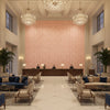 Triana Weave Petal | Kravet - Hotel Lobby Visualization (AI-generated, may not be to scale. Verify pattern scale with product specifications.)