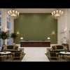 Leon Weave Hunter | Kravet - Hotel Lobby Visualization (AI-generated, may not be to scale. Verify pattern scale with product specifications.)
