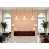 Lillie Embroidery blush | Kravet - Hotel Lobby Visualization (AI-generated, may not be to scale. Verify pattern scale with product specifications.)