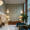8012137.513.0 | Kravet - Hotel Lobby Visualization (AI-generated, may not be to scale. Verify pattern scale with product specifications.)