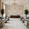 8012138.15.0 | Kravet - Hotel Lobby Visualization (AI-generated, may not be to scale. Verify pattern scale with product specifications.)