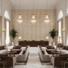 8012138.16.0 | Kravet - Hotel Lobby Visualization (AI-generated, may not be to scale. Verify pattern scale with product specifications.)