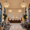 8012138.5.0 | Kravet - Hotel Lobby Visualization (AI-generated, may not be to scale. Verify pattern scale with product specifications.)