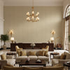 8012140.16.0 | Kravet - Hotel Lobby Visualization (AI-generated, may not be to scale. Verify pattern scale with product specifications.)