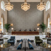 8012140.52.0 | Kravet - Hotel Lobby Visualization (AI-generated, may not be to scale. Verify pattern scale with product specifications.)