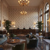 8013113.15.0 | Kravet - Hotel Lobby Visualization (AI-generated, may not be to scale. Verify pattern scale with product specifications.)
