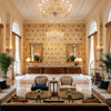 8013113.4.0 | Kravet - Hotel Lobby Visualization (AI-generated, may not be to scale. Verify pattern scale with product specifications.)