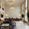 8013113.513.0 | Kravet - Hotel Lobby Visualization (AI-generated, may not be to scale. Verify pattern scale with product specifications.)