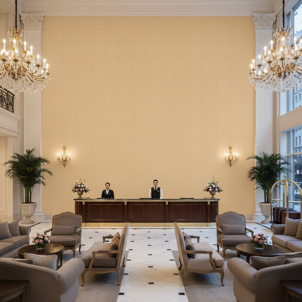 8013149.111.0 | Kravet - Hotel Lobby Visualization (AI-generated, may not be to scale. Verify pattern scale with product specifications.)