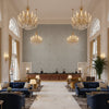 8013149.1121.0 | Kravet - Hotel Lobby Visualization (AI-generated, may not be to scale. Verify pattern scale with product specifications.)