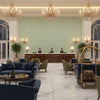 8013149.115.0 | Kravet - Hotel Lobby Visualization (AI-generated, may not be to scale. Verify pattern scale with product specifications.)
