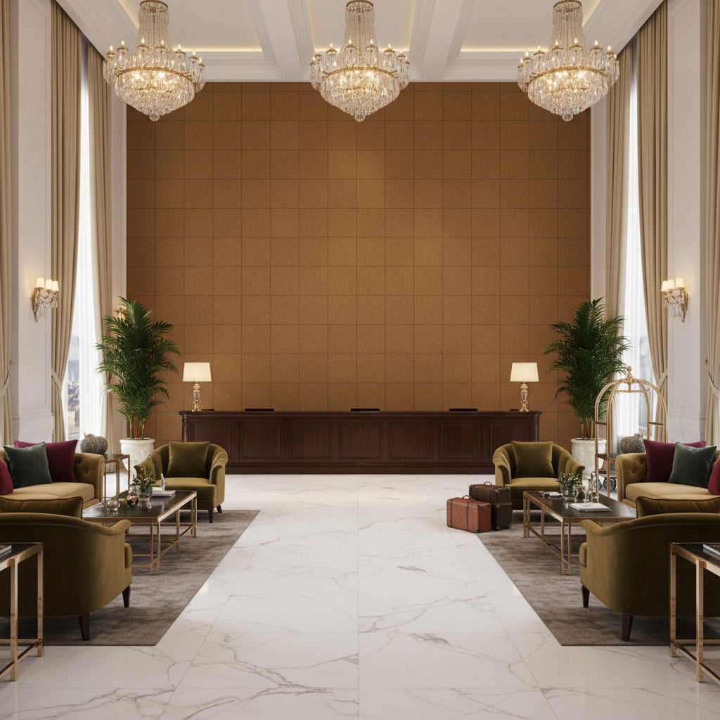 8013149.124.0 | Kravet - Hotel Lobby Visualization (AI-generated, may not be to scale. Verify pattern scale with product specifications.)