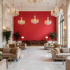 8013149.19.0 | Kravet - Hotel Lobby Visualization (AI-generated, may not be to scale. Verify pattern scale with product specifications.)