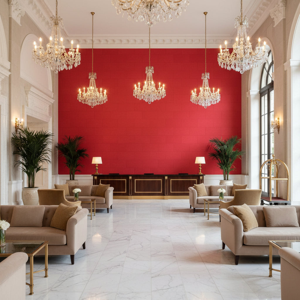 8013149.19.0 | Kravet - Hotel Lobby Visualization (AI-generated, may not be to scale. Verify pattern scale with product specifications.)