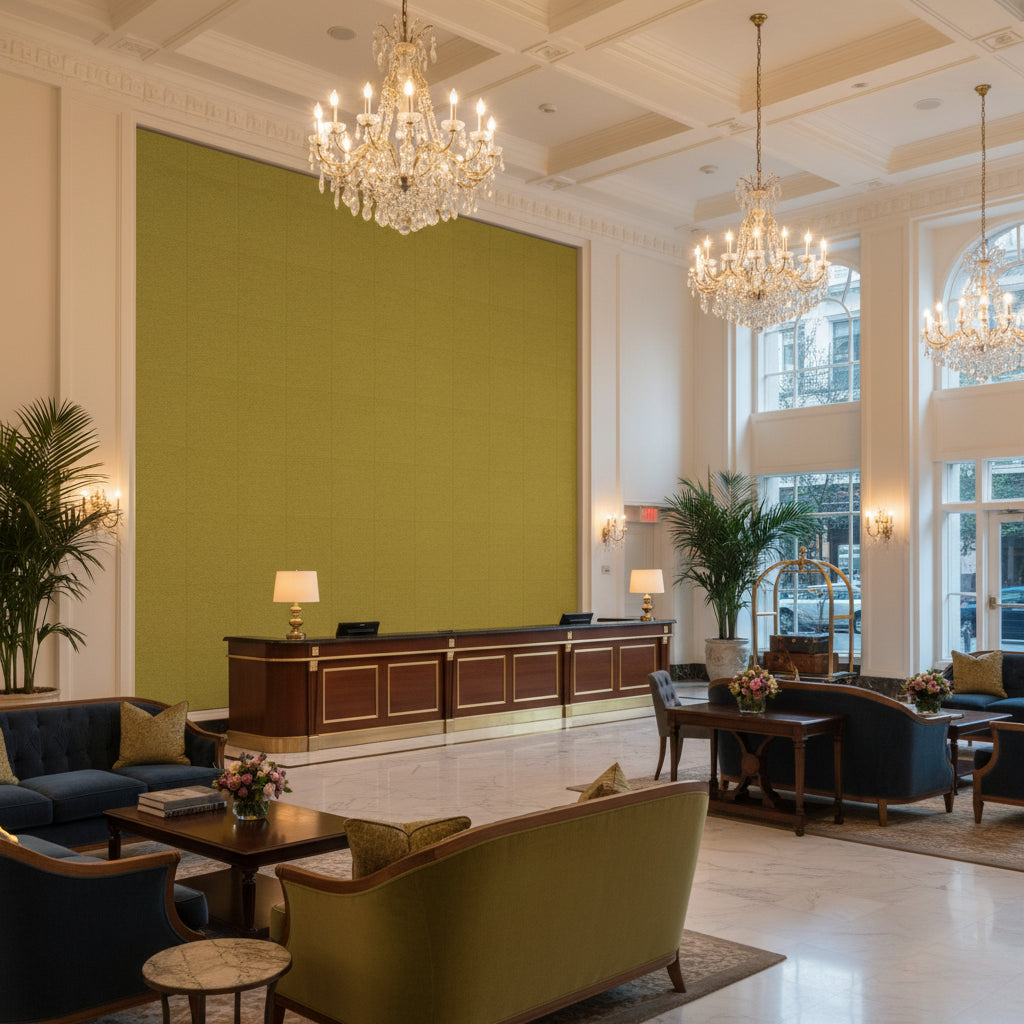 8013149.3.0 | Kravet - Hotel Lobby Visualization (AI-generated, may not be to scale. Verify pattern scale with product specifications.)