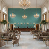 8013149.313.0 | Kravet - Hotel Lobby Visualization (AI-generated, may not be to scale. Verify pattern scale with product specifications.)