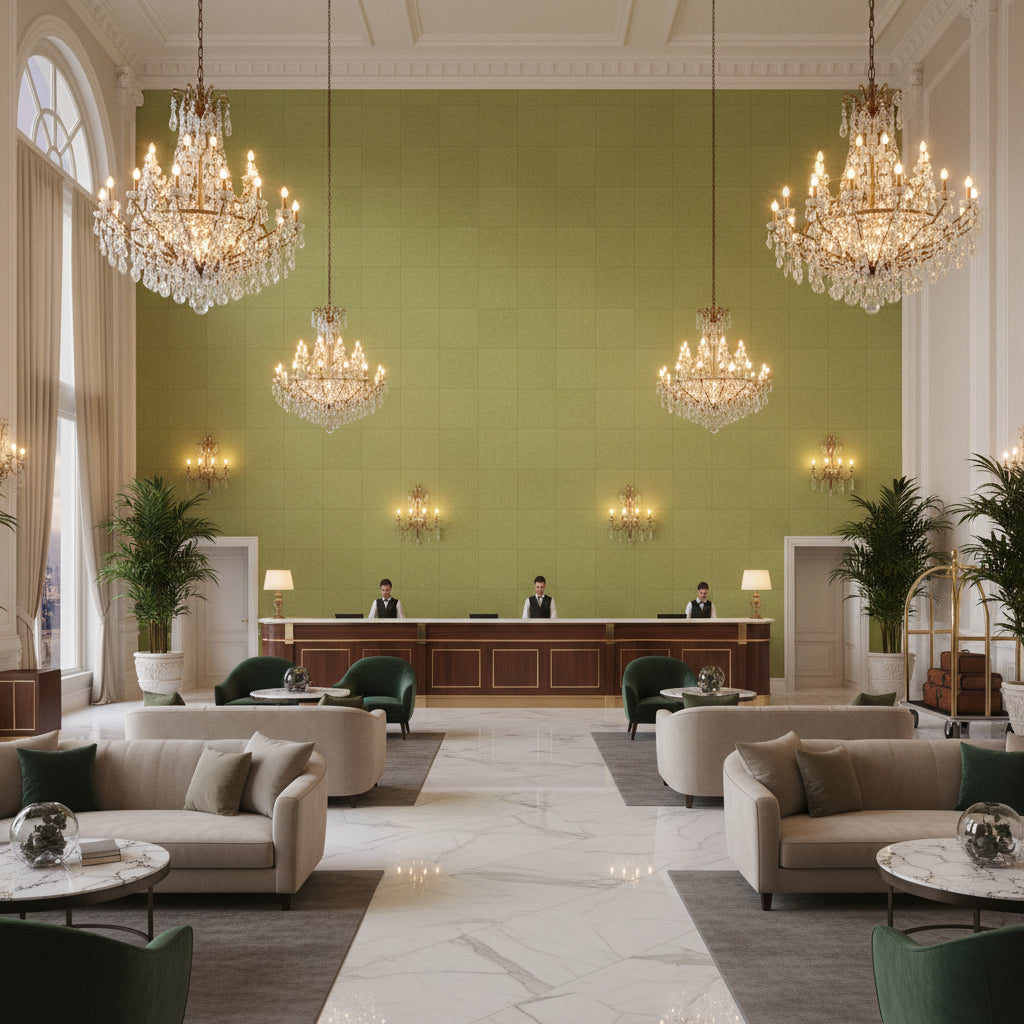 8013149.323.0 | Kravet - Hotel Lobby Visualization (AI-generated, may not be to scale. Verify pattern scale with product specifications.)