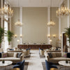 8013149.6116.0 | Kravet - Hotel Lobby Visualization (AI-generated, may not be to scale. Verify pattern scale with product specifications.)