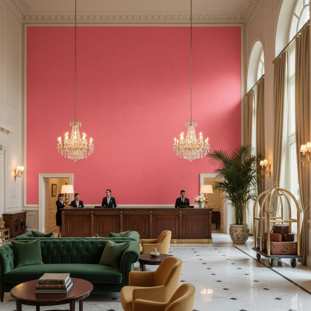 8013149.707.0 | Kravet - Hotel Lobby Visualization (AI-generated, may not be to scale. Verify pattern scale with product specifications.)