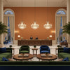 8013182.616.0 | Kravet - Hotel Lobby Visualization (AI-generated, may not be to scale. Verify pattern scale with product specifications.)