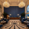 8013188.55.0 | Kravet - Hotel Lobby Visualization (AI-generated, may not be to scale. Verify pattern scale with product specifications.)