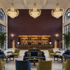 8014101.10.0 | Kravet - Hotel Lobby Visualization (AI-generated, may not be to scale. Verify pattern scale with product specifications.)
