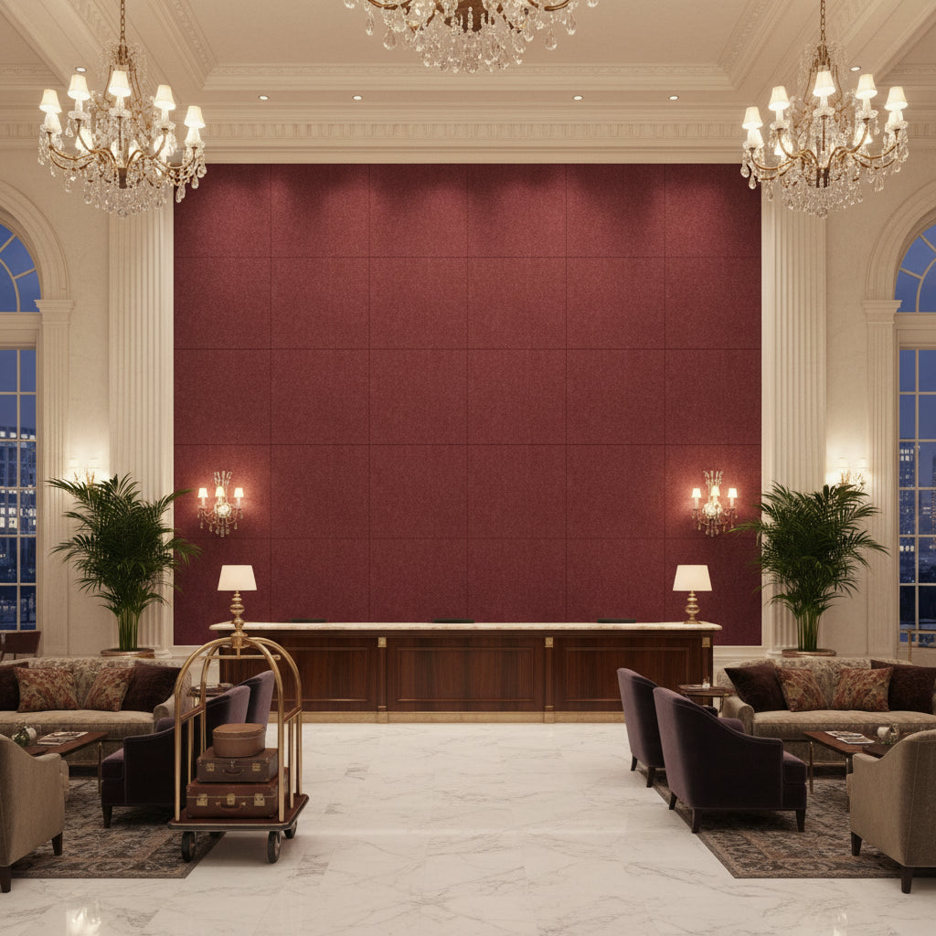 8014101.110.0 | Kravet - Hotel Lobby Visualization (AI-generated, may not be to scale. Verify pattern scale with product specifications.)